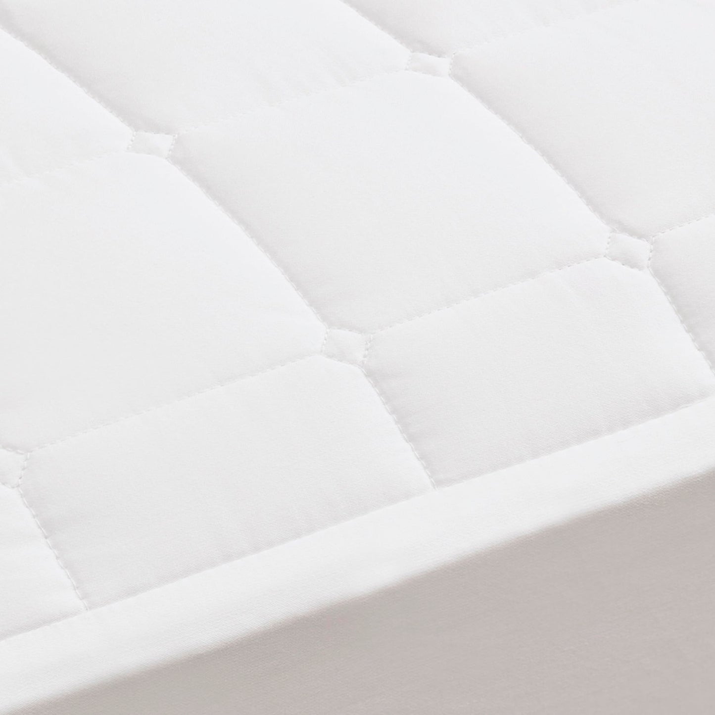 Boll & Branch Mattress Protector - Full Size, White Cover - 1 Fitted Protector Included -Padded Fill, Soft, and Breathable - Hypoallergenic and Safe for Sensitive Skin