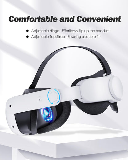 SUPERUS Head Strap & Controller Grips Cover for Meta Quest 3S/Quest 3, Enhanced Head Comfort and Provides Protection for The Grips