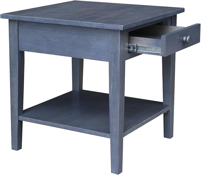 IC INTERNATIONAL CONCEPTS Spencer Gray Wood End Table
