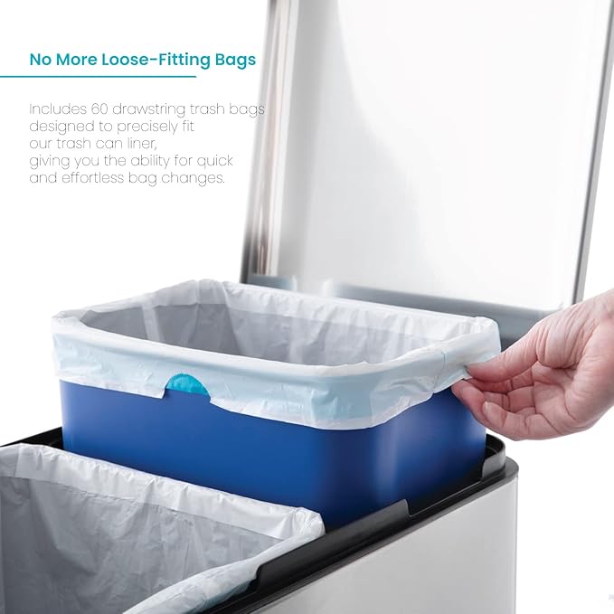 Home Zone Living 5.3 Gallon Kitchen Trash Bags