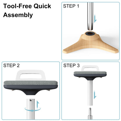 ERGO COLLECT Wobble Stool for Standing Desk, Height Adjustable 22"-31.9", Ergonomic Sit Stand Chair with Non-Slip Base & Upgraded Lift, Home Office Active Sitting Stool