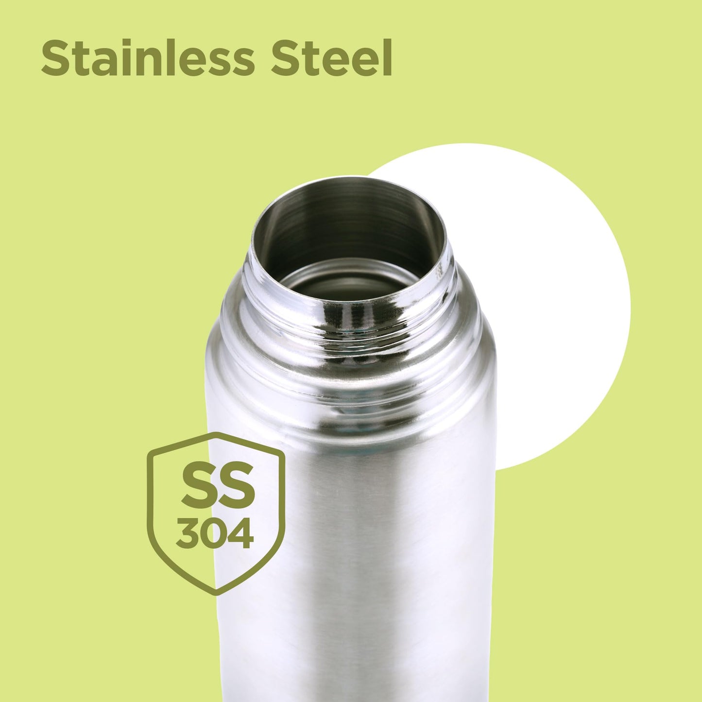 Milton Vacuum Flask for Hot Drink 1 Litre (34 oz), Stainless Steel Double Walled Insulated Water Bottle for 24 Hour Hot and Cold Drinks with Cover, Leak Proof, BPA Free, Thermosteel Flip Lid 1000 ml
