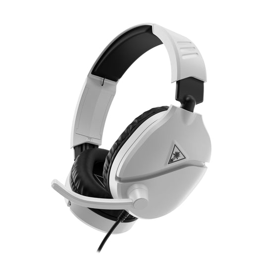 Turtle Beach Recon 70 Multiplatform Gaming Headset for PS5, PS4, Xbox Series X|S, Xbox One, PC & Mobile w/ 3.5mm Wired Connection - Flip-to-Mute Mic, 40mm Speakers, Lightweight Design, White