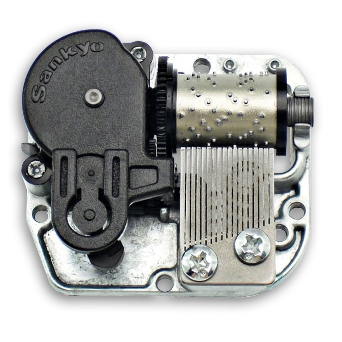 BinkeGG Play (Oh Christmas Tree) Music Box Spare Part Grey Wind Up Sankyo Musical Movement for DIY Music Boxes (65 Tunes Option)