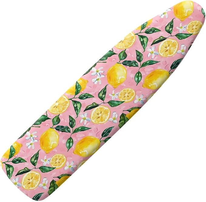 Lemon Ironing Board Cover, Elastic Edge, Heavy Duty Iron Pad Covers Standard
