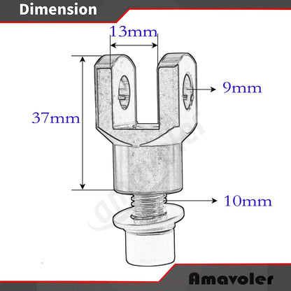 amavoler Motorcycle Foot Pegs Mount Supports Footrest Mounting Clevis Hardware Kit (29mm) for Softail FXST Low Rider Sport Glide Dyna FXR FX(black)