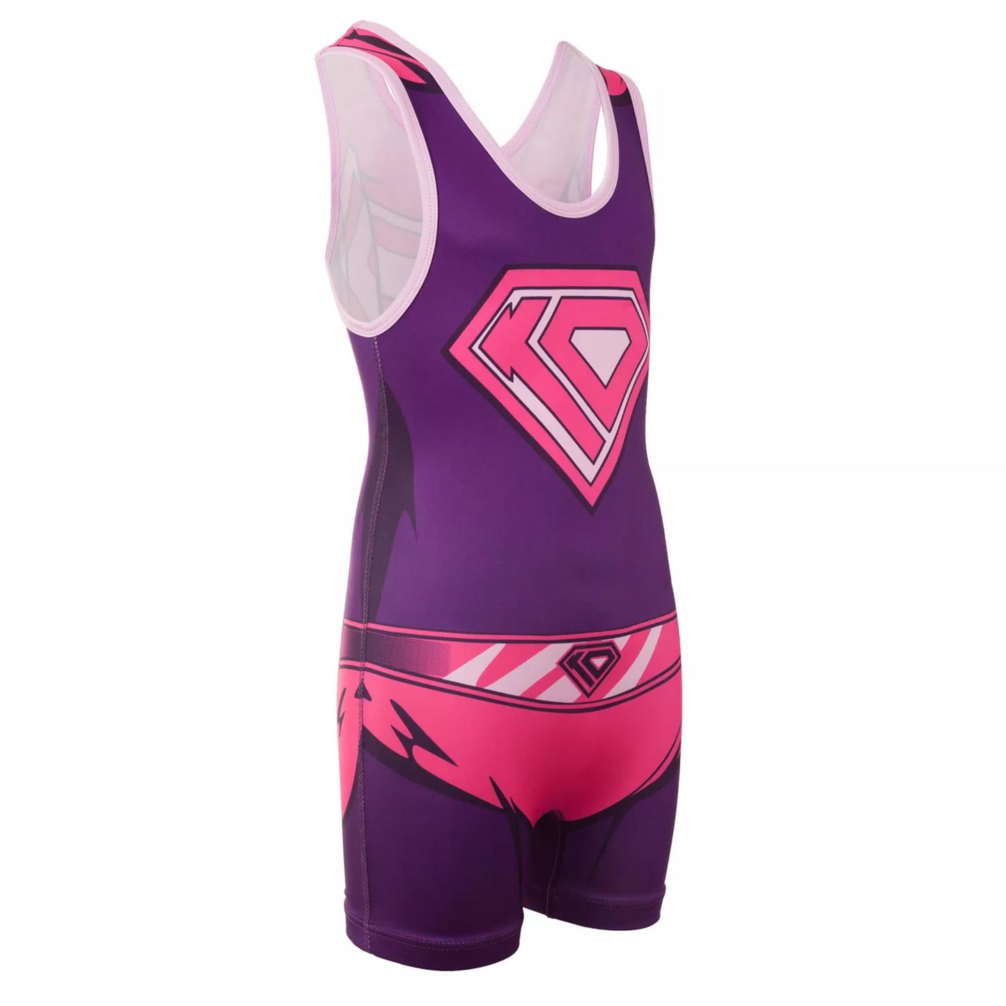 KO Sports Gear Unisex Wrestling Singlet for Youth Wrestlers - Wrestling Singlet for Boys & Girls - Bold Durable Uniform, Stretchy Breathable Material - KO Kid Girl, Youth XX-Small
