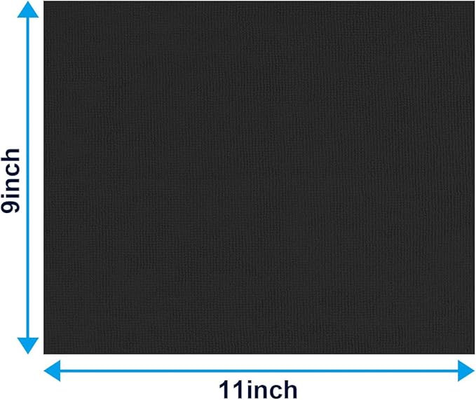GLIMGLINT Black Microfiber Cleaning Cloth, 100 Pack Cleaning Rags, Ultra