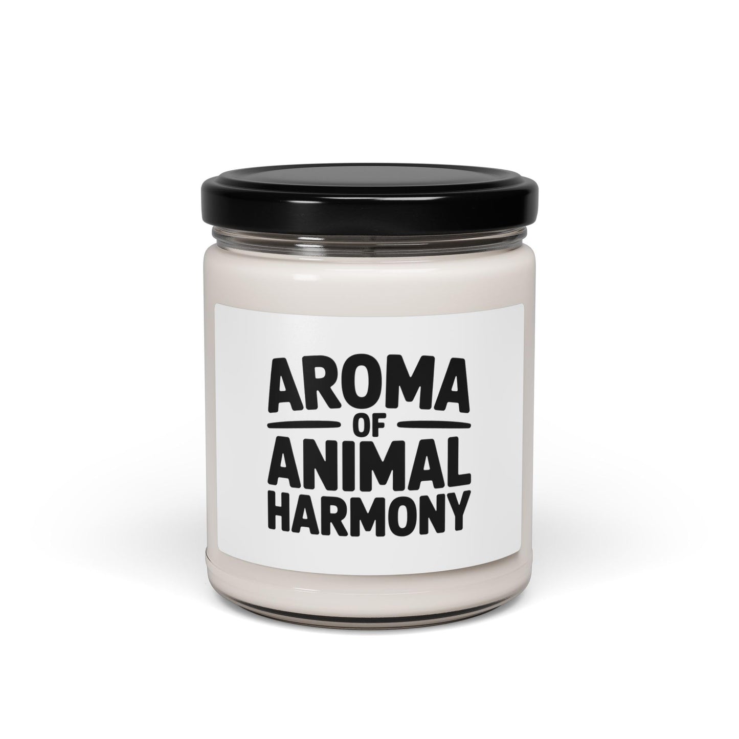 Aroma of Animal Harmony Scented Soy Candle, 9oz Natural Vegan Wax, Cotton Wick, Perfect for Home Decor Gifts