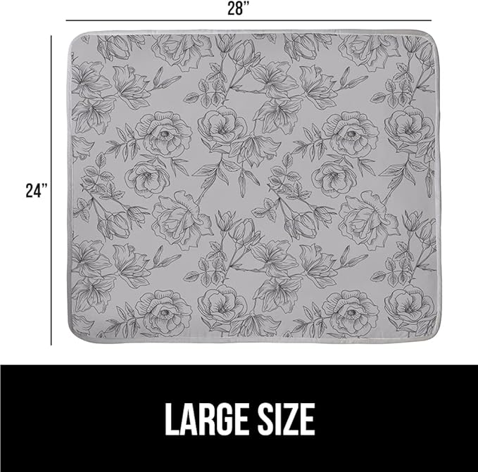 GORILLA GRIP Ironing Mat, Portable Iron Pad, Magnetic Cover