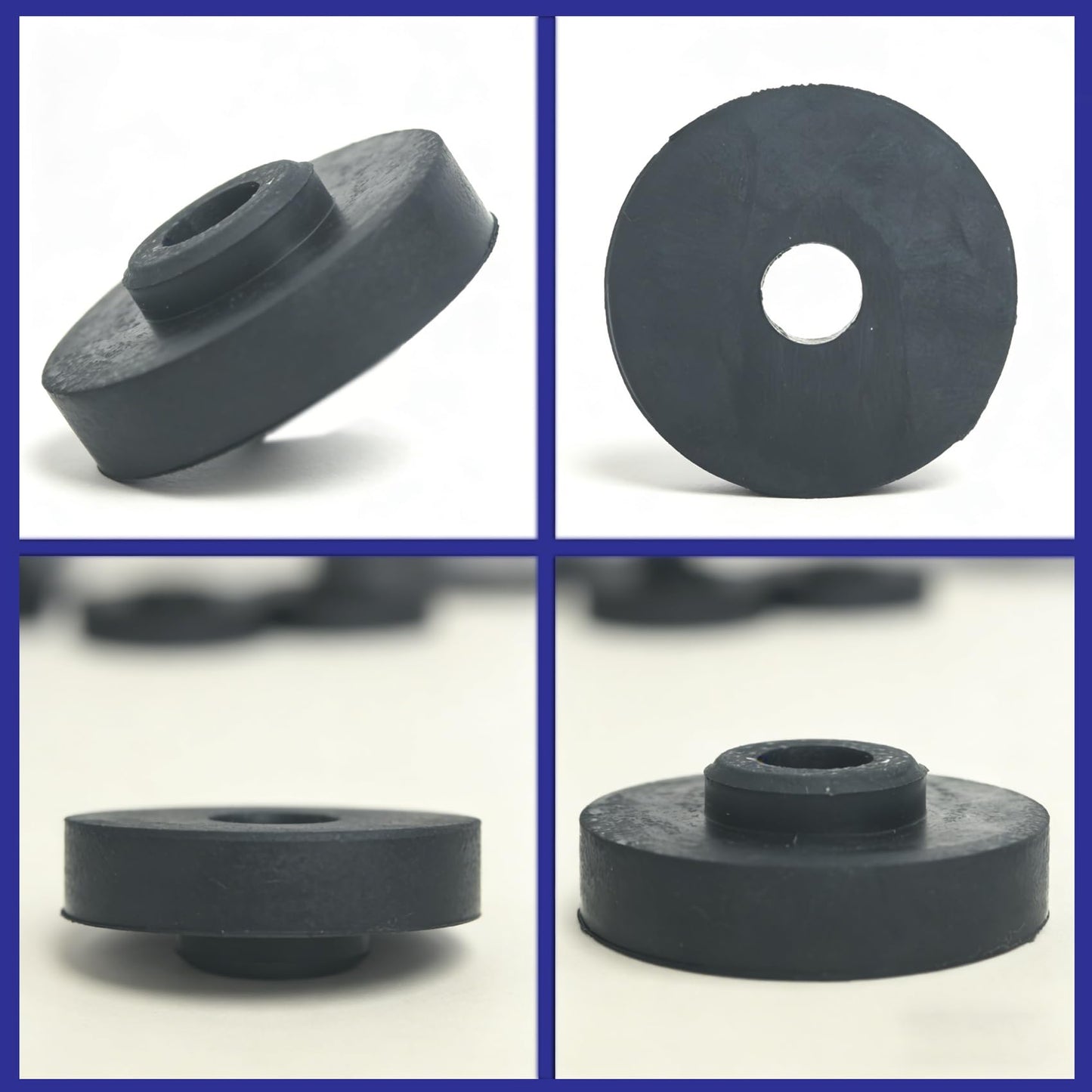 8 Pack Rubber Feet,Diameter: 1.34 in High Damping Vibration Damping Ring for Electric Motor,Refrigeration Compressor,Quiet Vibration Reduction Place (Natural Rubber) (8NaturalRubber)