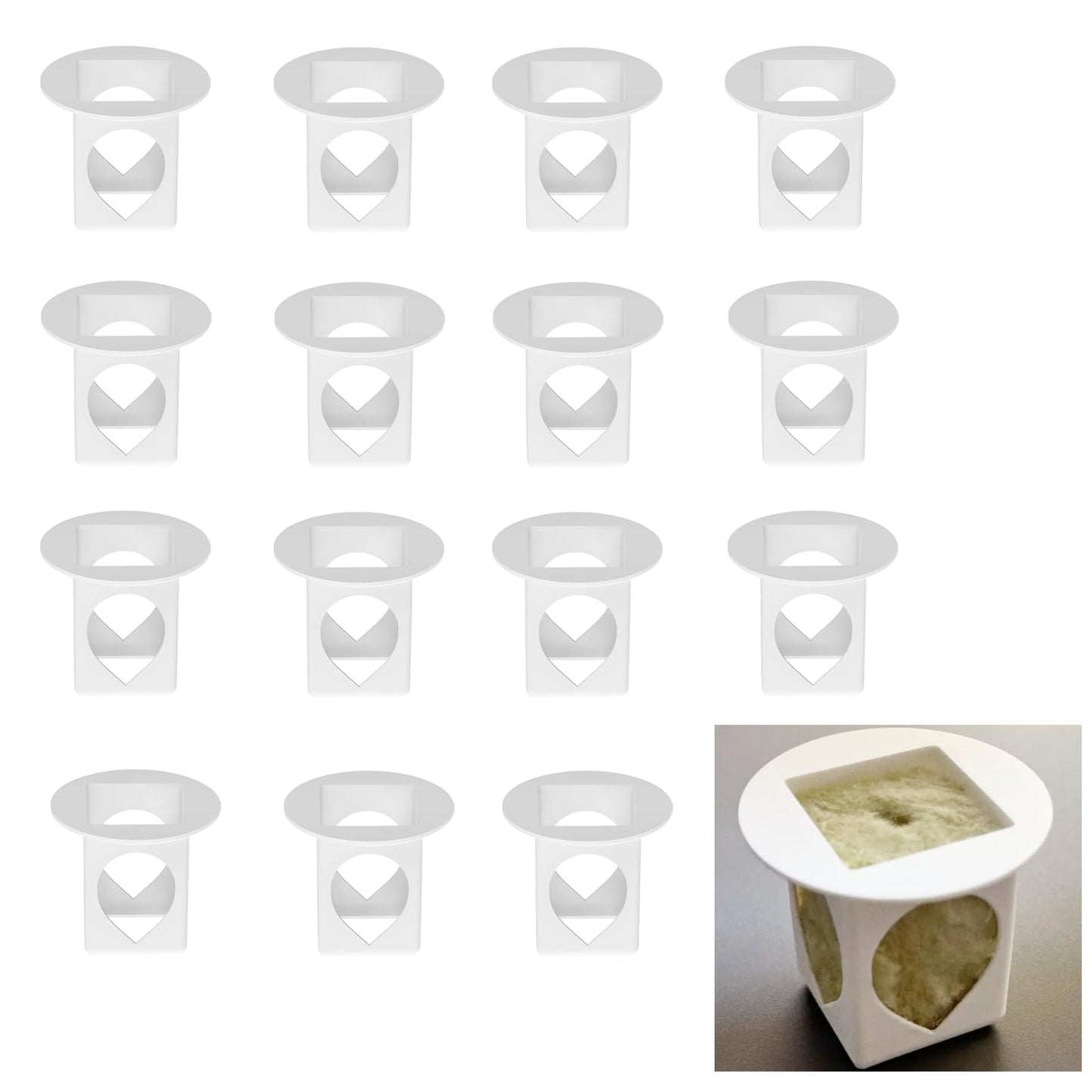 myusya Grow yCube Cups for Gardyn – Hydroponic Growing Cups, Compatible with Gardyn Home Indoor Garden System (15 Pack)