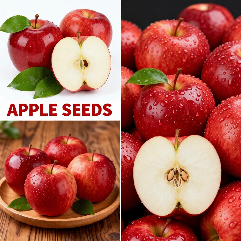 Mixrug Mix Dwarf Bonsai Fruit Tree Seeds for Planting, 40+ Apples Tree,40+ Lemon Tree Seeds,40+ Orange, 20+ Blueberry,40+ Cherry 5 Variety Individual Packs, Fruits Seeds Non-GMO Heirloom Organic