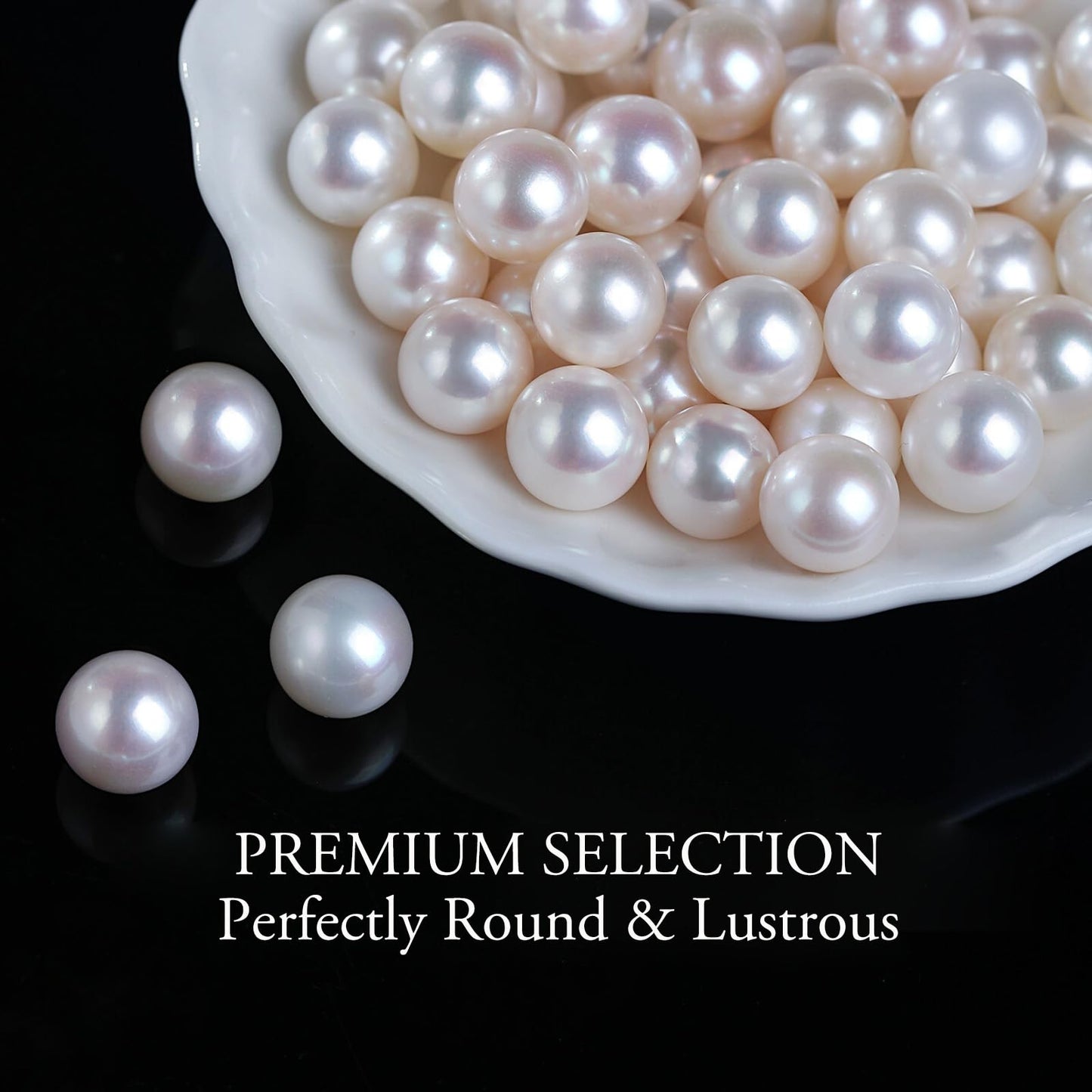 White Pearl Necklace Natural AAAA+ Freshwater Pearl Necklace for Women 10-11mm Natureal Single Pearl Necklace with 925 Sterling Silver Chain Gift for Women