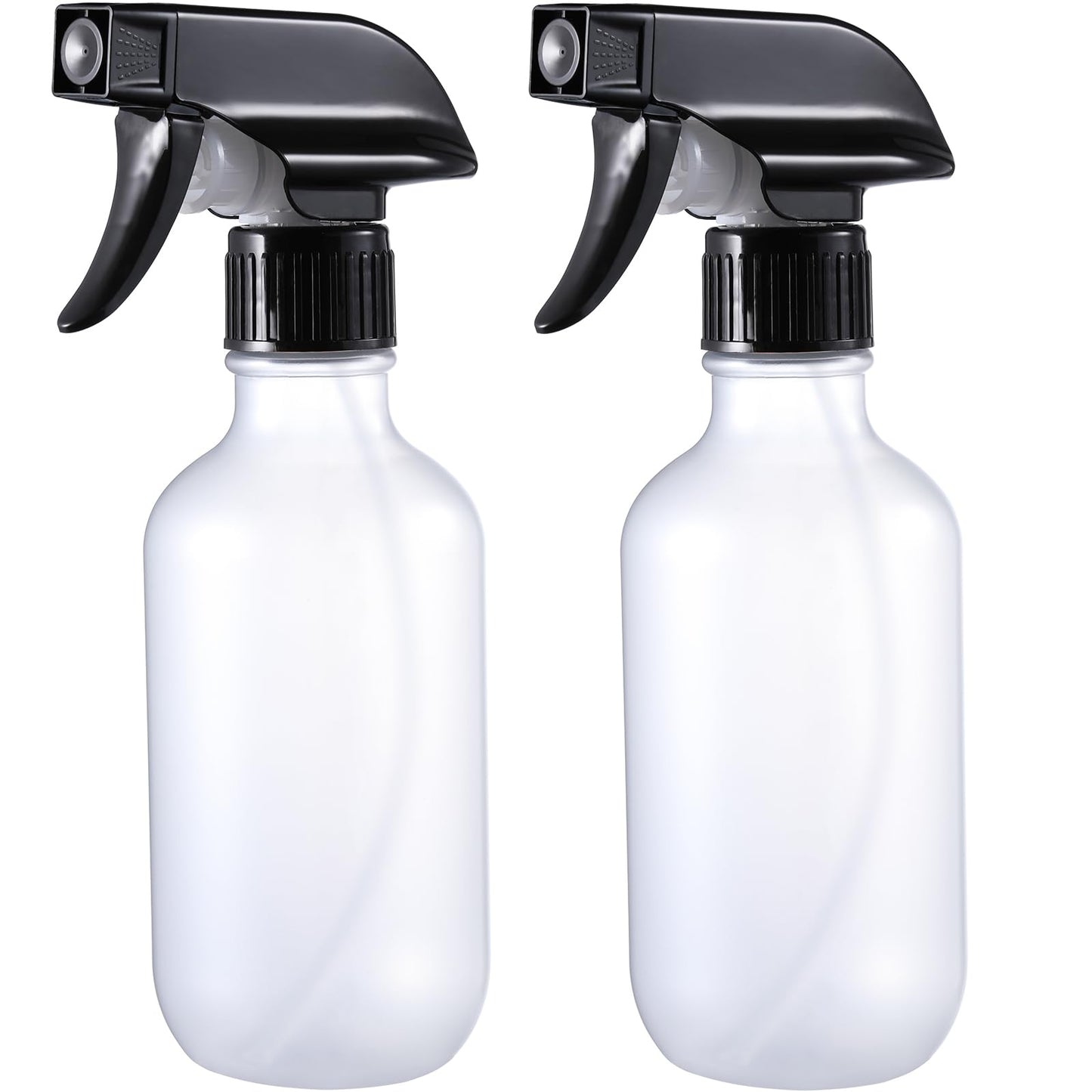 GearTrust Small Water Spray Bottle for Hair, Frosted Clear Plastic Small Squirt Bottle with Adjustable Mist/Stream, Refillable Empty Mister Spray Bottles for Hair, Plant, Cleaning, Pet, 10.1 oz /300ML
