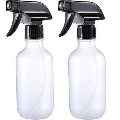 GearTrust Small Water Spray Bottle for Hair, Frosted Clear Plastic Small Squirt Bottle with Adjustable Mist/Stream, Refillable Empty Mister Spray Bottles for Hair, Plant, Cleaning, Pet, 10.1 oz /300ML