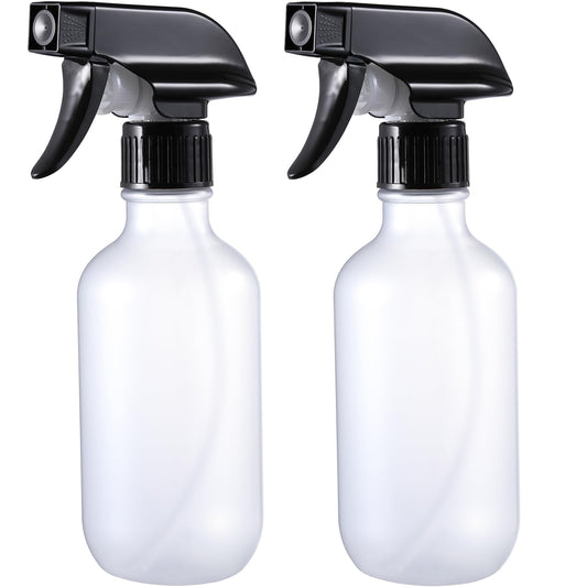 GearTrust Small Water Spray Bottle for Hair, Frosted Clear Plastic Small Squirt Bottle with Adjustable Mist/Stream, Refillable Empty Mister Spray Bottles for Hair, Plant, Cleaning, Pet, 10.1 oz /300ML