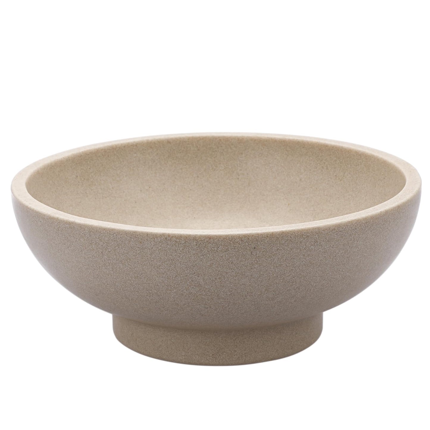GUSHBIN Key Bowls for Entryway Table 10.6" Large Decorative Bowl Fruit Bowl Modern Key Holder Bowls Pedestal Bowl for Kitchen Counter Home Decor, Beige