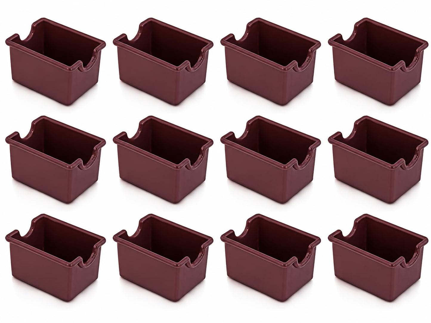 New Star Foodservice Plastic Sugar Packet Holder, Brown, Set of 12