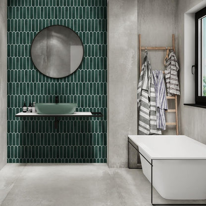 COMSTICKC Matte Dark Green Peel and Stick Tiles, 3D Wall Stickers, 10 Sheets, Ultra-Light Thin PVC Wall Panels 3D Fish Scale Stick on Tile Sticker Backsplash Kitchen Bathroom, 12"X12"
