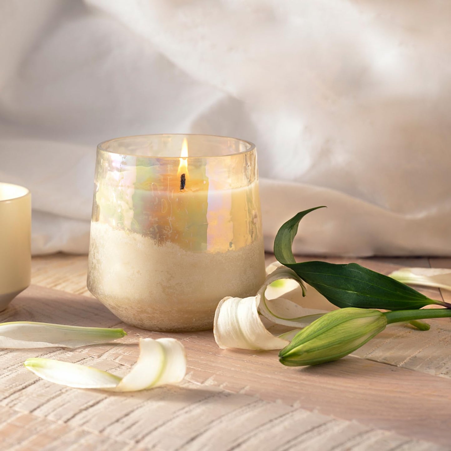 Illume Beautifully Done Baltic Glass Candle, Isla Lily