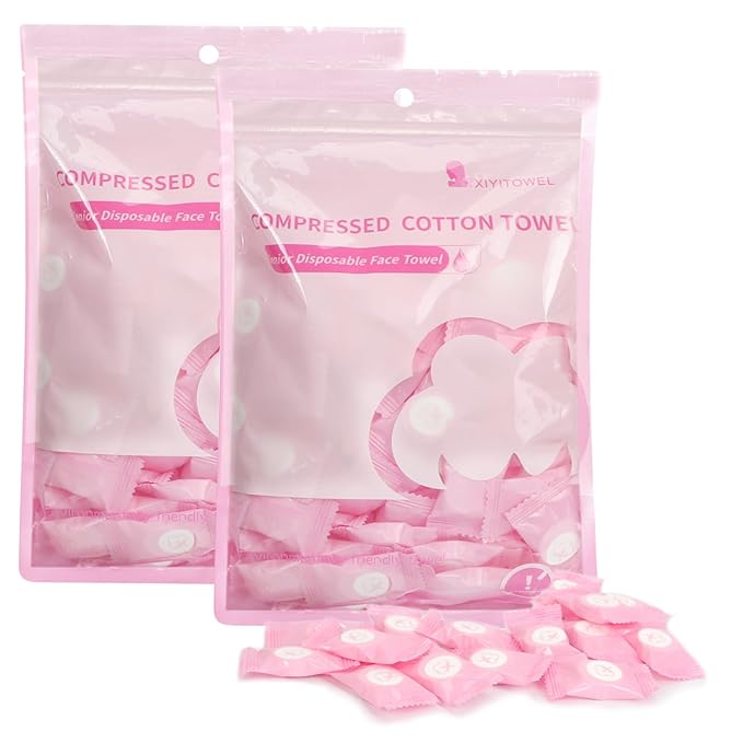 Classycoo Compressed Towel 200 PCS Mini Tablets Disposable Portable Face Towel