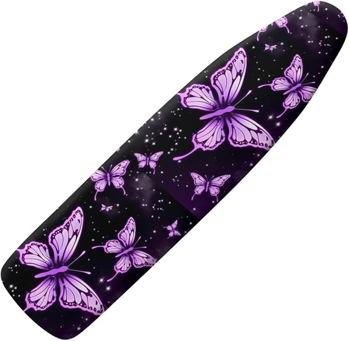 Purple Butterfly Ironing Board Cover Pretective Covers 15 x 54 Heavy Duty Iron