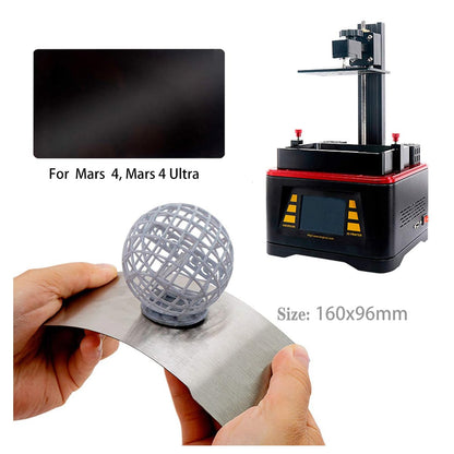KOYOFEI 2PCS Resin 3D Printer Flex Build Plate for Elegoo Mars 4, Mars 5, Spring Steel Flexible Plate and Magnetic Base Platform for Mars 4, Mars 4 Ultra, Mars 5/Ultra