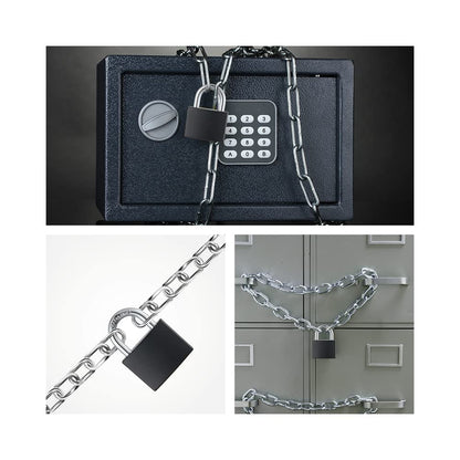CINCINNO Covered Aluminum Padlock with Key, 8 Pack 1-9/16" Padlocks with Same Key，Key Lock for Outdoors