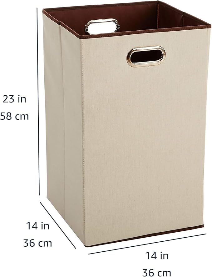 Amazon Basics Rectangular Foldable Laundry Basket Hamper