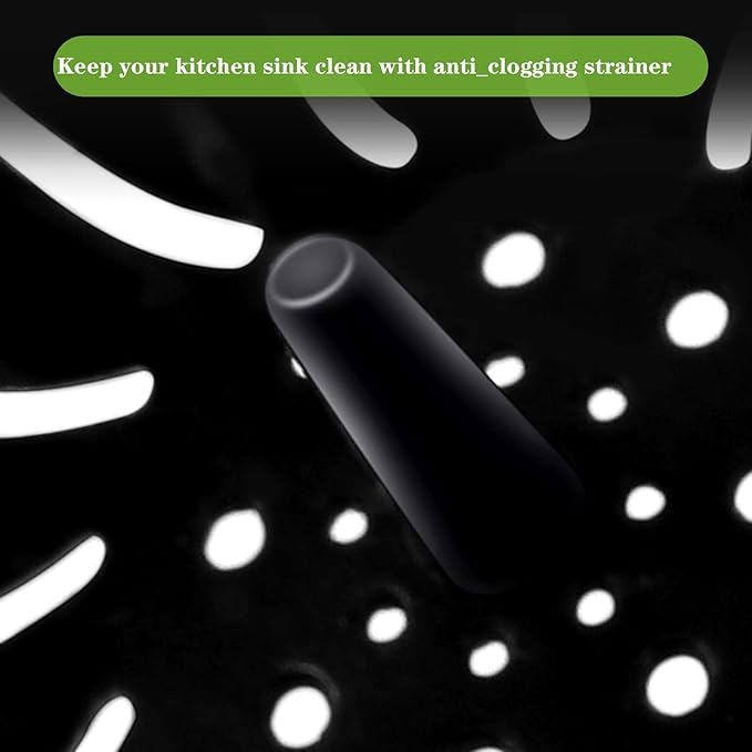 2 Pcs Kitchen Sink Strainer, Upgraded Silicone Sink Drain Strainer