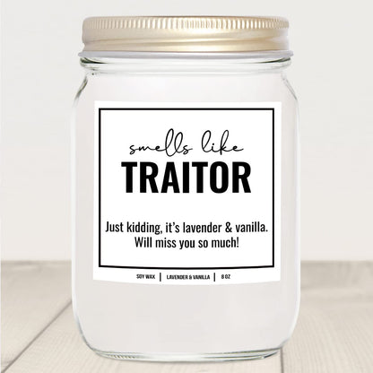 You Nique Designs New Job Candle for Women, 9 Ounces, Going Away Gifts for Coworker, Coworker Leaving Candle for Women, Farewell, Goodbye, All Natural Soy Aromatherapy Candles (Lavender & Vanilla)