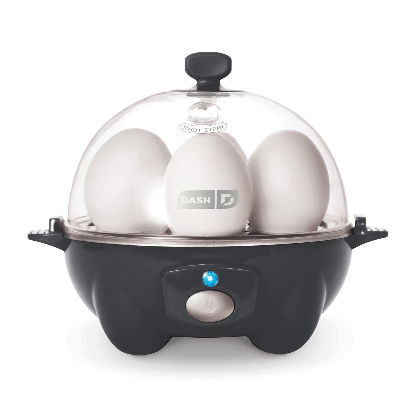 DASH Rapid Egg Cooker: 6 Egg Capacity Electric Egg Cooker for Hard Boiled Eggs, Poached Eggs, Scrambled Eggs, or Omelets with Auto Shut Off Feature - Aqua, 5.5 Inch (DEC005AQ)
