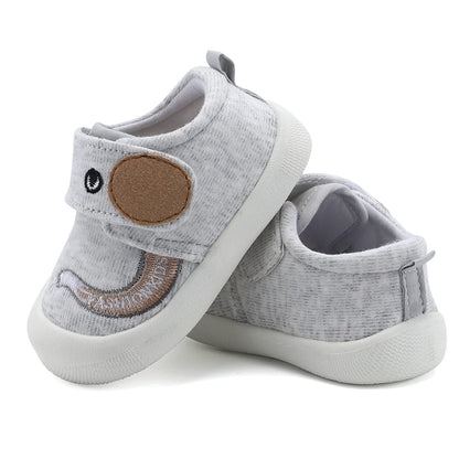 MASOCIO Baby Shoes Boys Infant Toddler Boy First Walking Shoes Trainers 18-24 Months Size 5 UK Child Grey