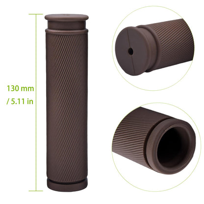 TIKBRO Bike Handlebar Grips 2 Pairs Comfortable Anti-Slip Rubber Mountain Bicycle Handle Grips for MTB BMX
