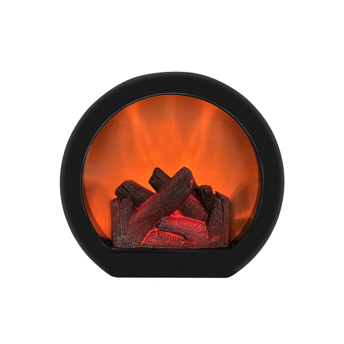 Ragyzity Decorative Flameless Portable LED Lanterns, Fireplace Light with LED Simulation Log Flame Effect, Touch Switch Simulation Flame for Home Christmas Decor