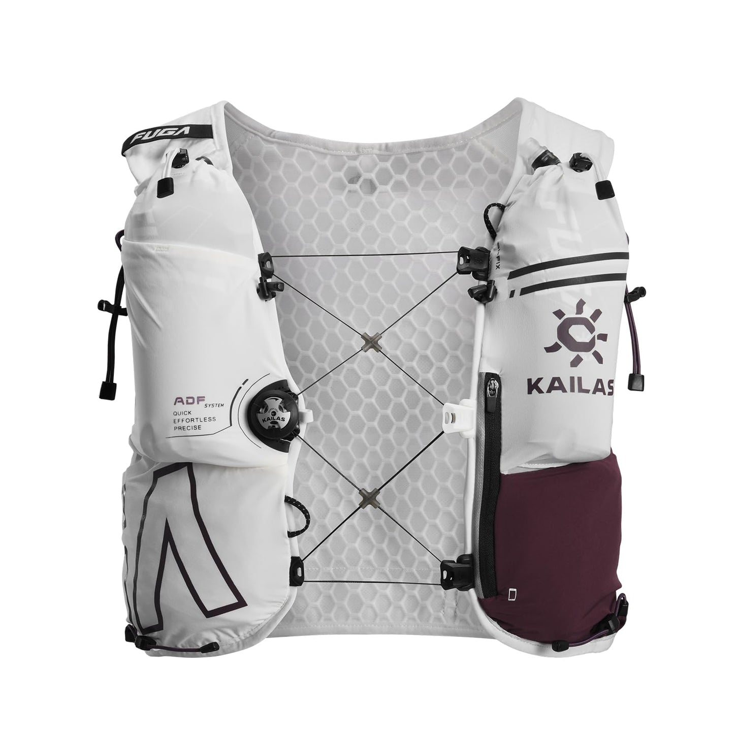 KAILAS FUGA AIR 8 Ⅳ Running Hydration Vest Hydration Pack Lightweight with Two TPU Water Bladders for Women Men Trail Cycling Hiking Cinnabar XL