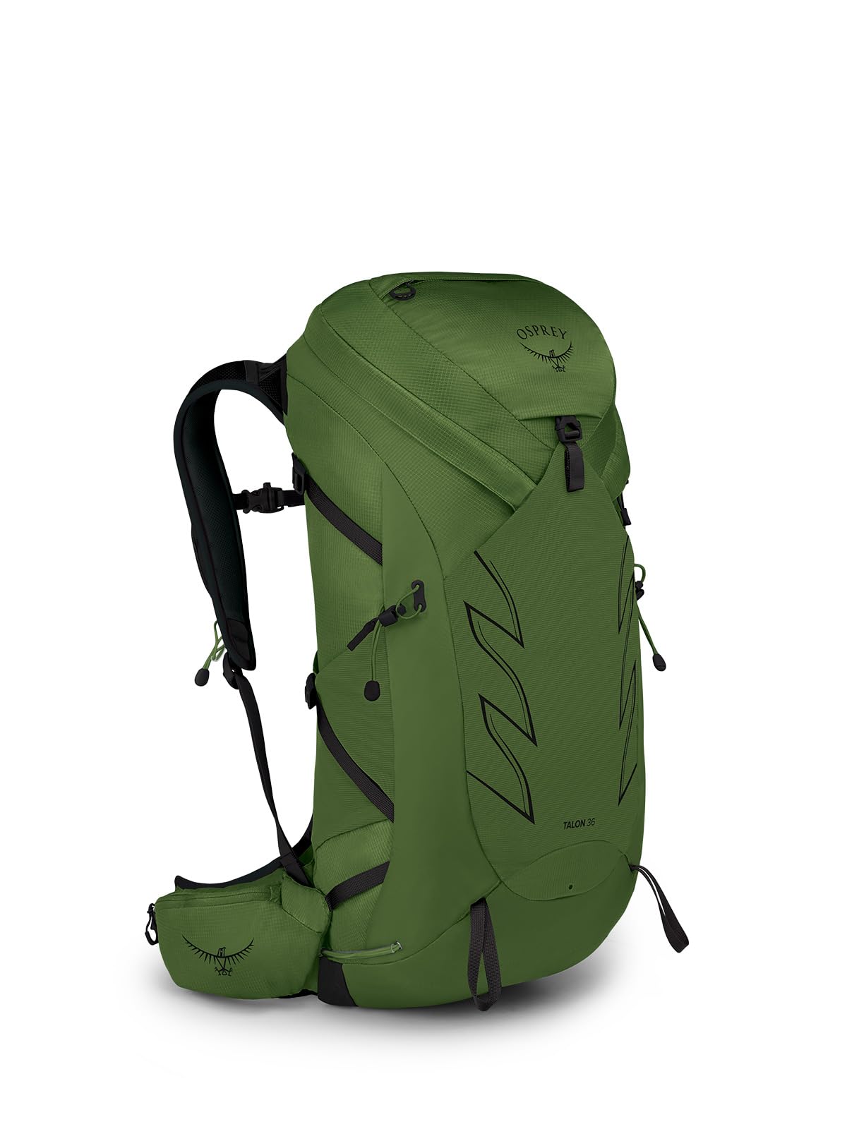 Osprey Talon 36L Men's Hiking Backpack with Hipbelt, Green Belt/Black S/M