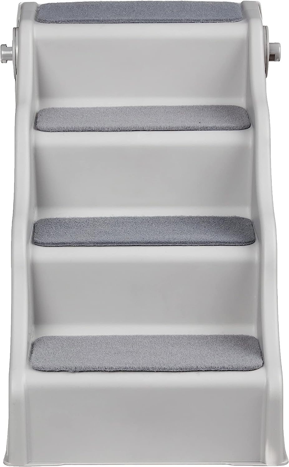 Amazon Basics Foldable Dog Steps for Bedroom and Sofa, Grey, 60.7 x 40.9 x 50.2 cm
