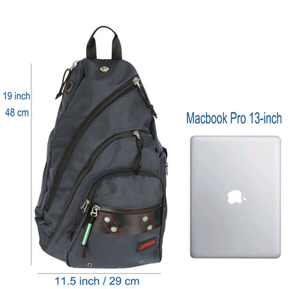 Sling Backpack, Sling Bag for Laptop, Crossbody Bag for Men, Larswon Shoulder Bag for Women, Laptop Backpack, Backpack