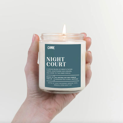 CE Craft Night Court Candle – Jasmine & Cool Breeze – Soy Wax, Hand-Poured, Bookish Fantasy Home Fragrance Gift - Sarah J. Maas, ACOTAR