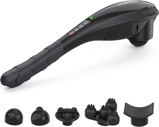 RENPHO Rechargeable Handheld Back Massager, Cordless Electric Neck Massage Tool for Shoulder, Foot, Leg, Calf, Gifts for Women and Men