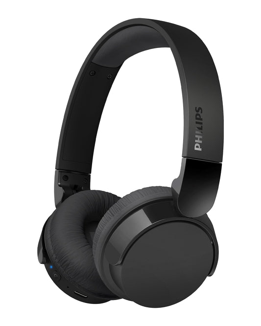 PHILIPS H3209 Wireless Headphones,On-Ear Bluetooth Headphones, Dynamic Bass, Sound Signature,Clear Call,25H Battery Life,Fast Charging,Soft Ear Cups,Bluetooth 5.3,Compact Design,Light,Dark Black