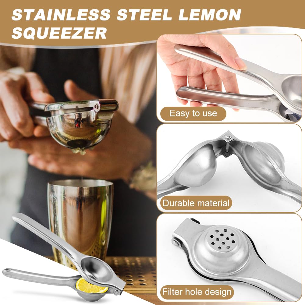 Margarita Salt Rimmer Set, Sugar and Salt Rimmer for Cocktails with Bowl and Lemon Squeezer, Wood Bamboo Salts Rimmers for up to 4.72" Rims, Margarita Kit and Bartender Tool