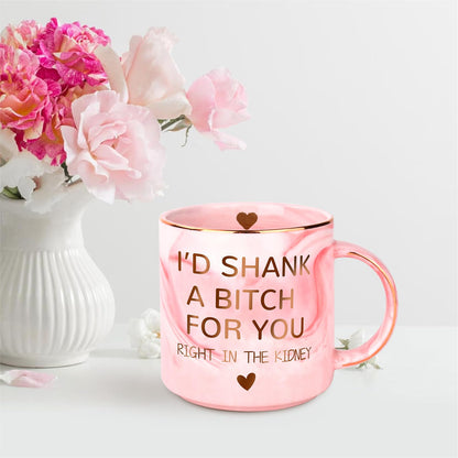 Birthday Christmas Gifts for Women - 12oz Funny Coffee Mug for Best Friend Mom Grandma Wife Aunt Sister Gifts from Sister Stocking Stuffers Valentines Galentines Day Present for Her Girlfriend Besties