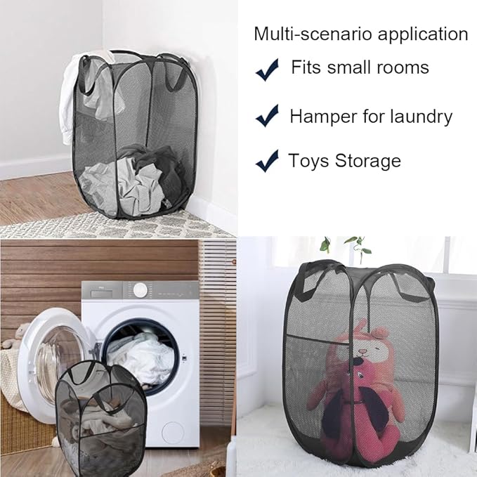 Mesh Pop up Laundry Hamper