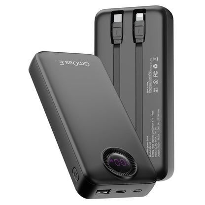 Portable Charger 20000mAh，22.5W Fast Charging Power Bank, Cell Phone Replacement Battery with 5 Output 2 Input for iPhone 16/15 Plus/15 Pro Pro Max,Samsung Galaxy,and More(1 Pack,Pearl Black)