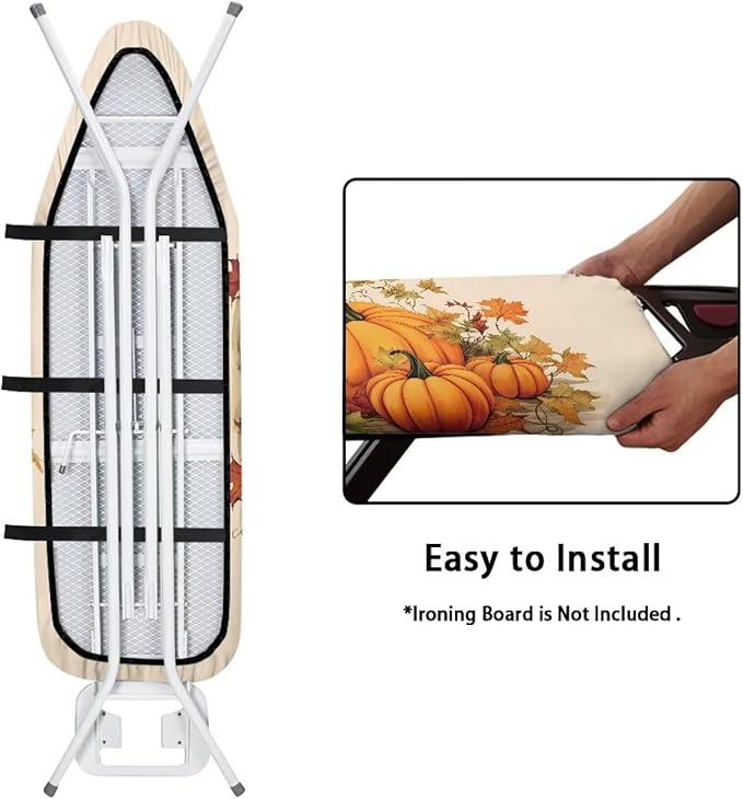 Pumpkin Ironing Board Cover Stain Resistant and Scorch Easy Installation
