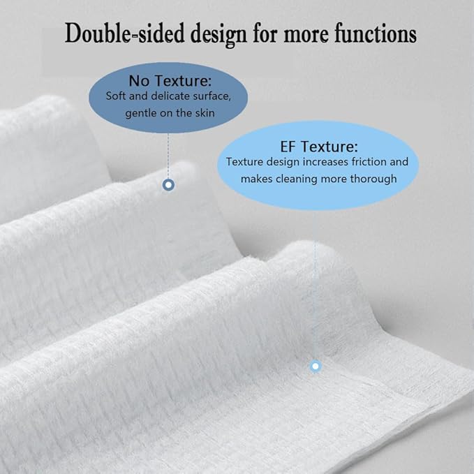 Disposable Face Towels, Facial Cleansing Cloths, Extra Soft Makeup Removing