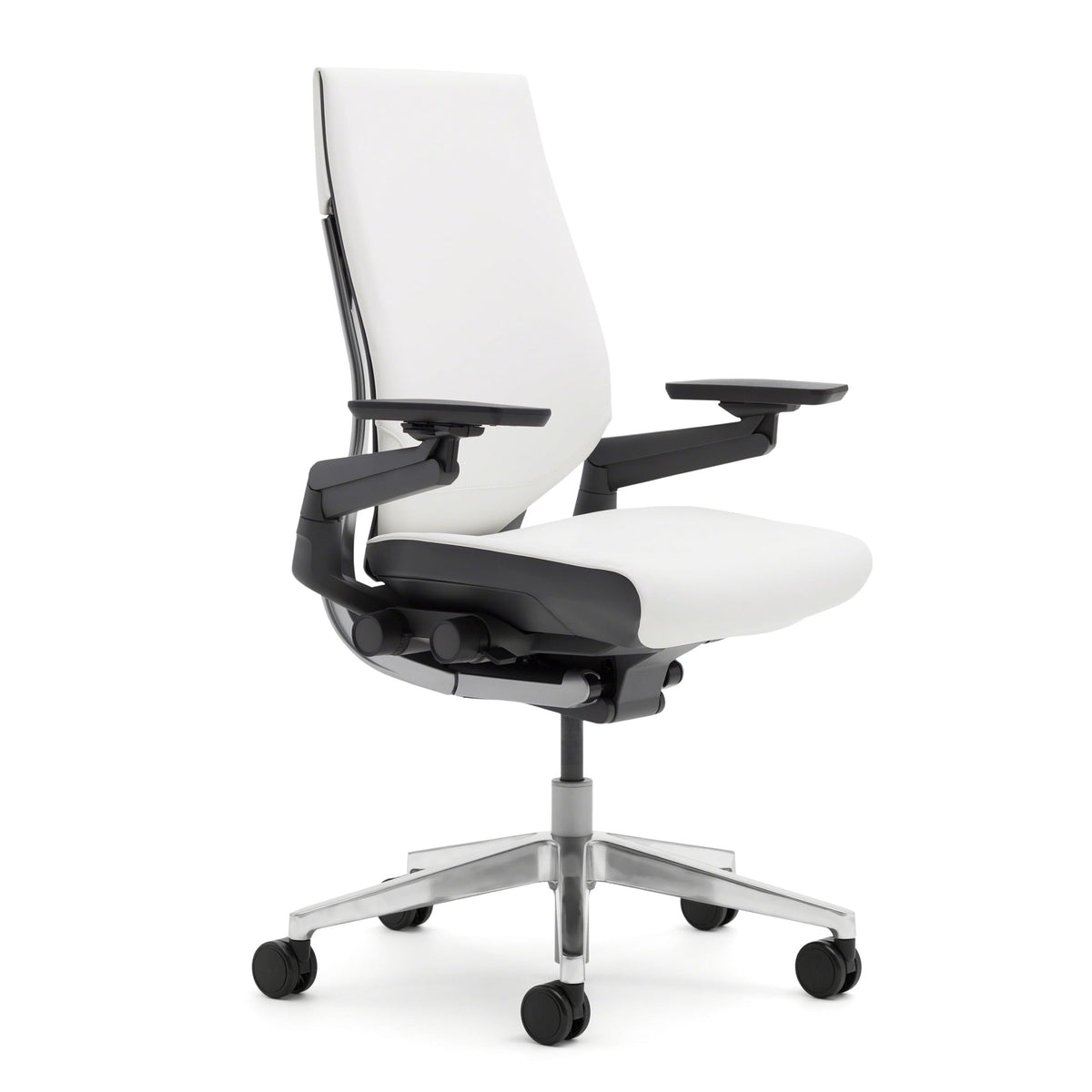 Steelcase Gesture Office Chair - Ergonomic Work Chair with Wheels for Carpet - Comfortable - Intuitive-to-Adjust for Desk - 360-Degree Arms - Coconut Yellow Fabric